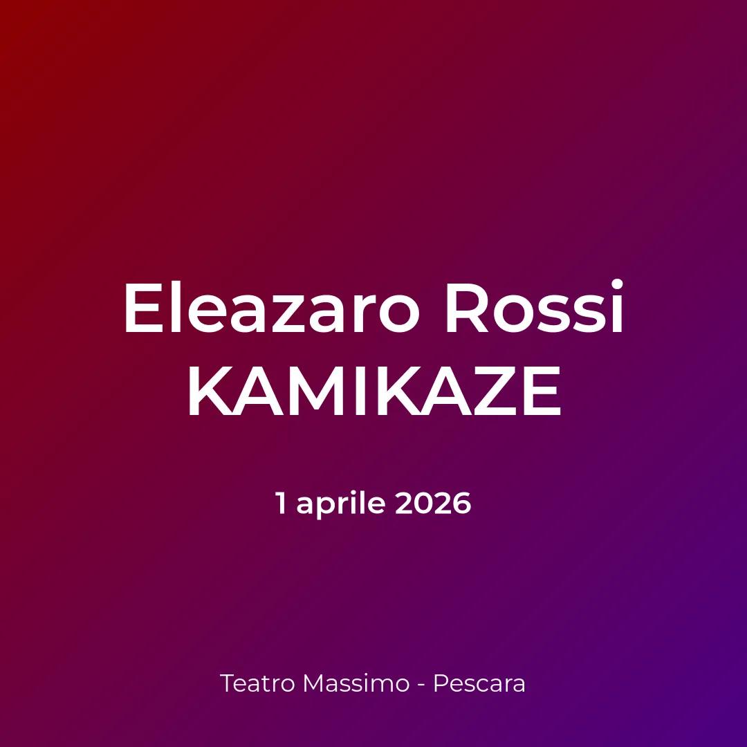 Copertina: Eleazaro Rossi KAMIKAZE