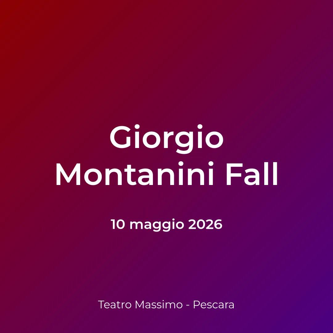 Copertina: Giorgio Montanini Fall
