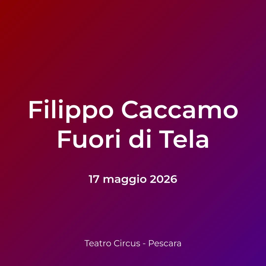 Filippo Caccamo Fuori di Tela