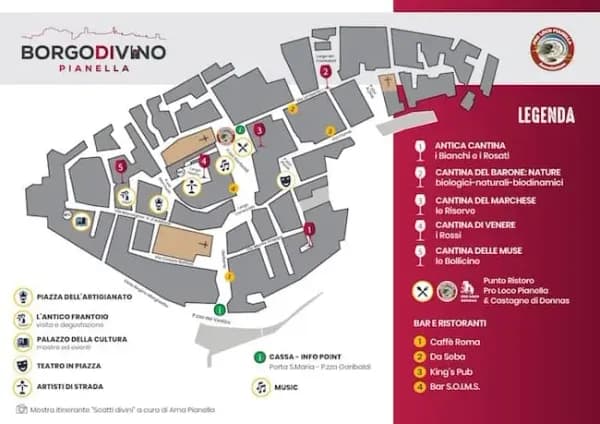 borgo divino cartina evento