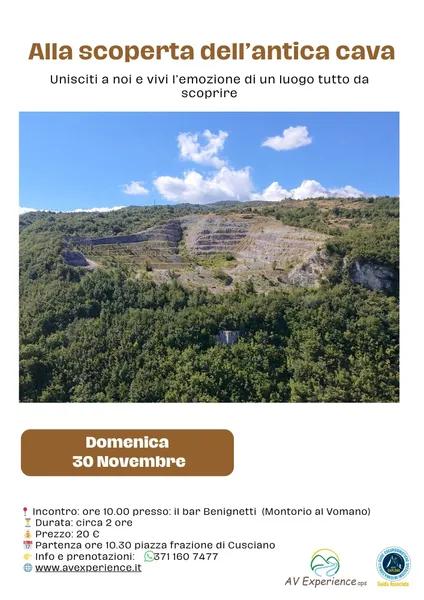 Copertina: Alla scoperta dell'antica cava