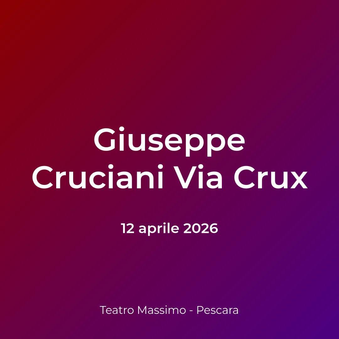 Copertina: Giuseppe Cruciani Via Crux