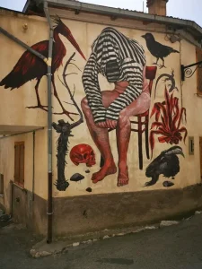 Aielli murales Nicola Alessandrini