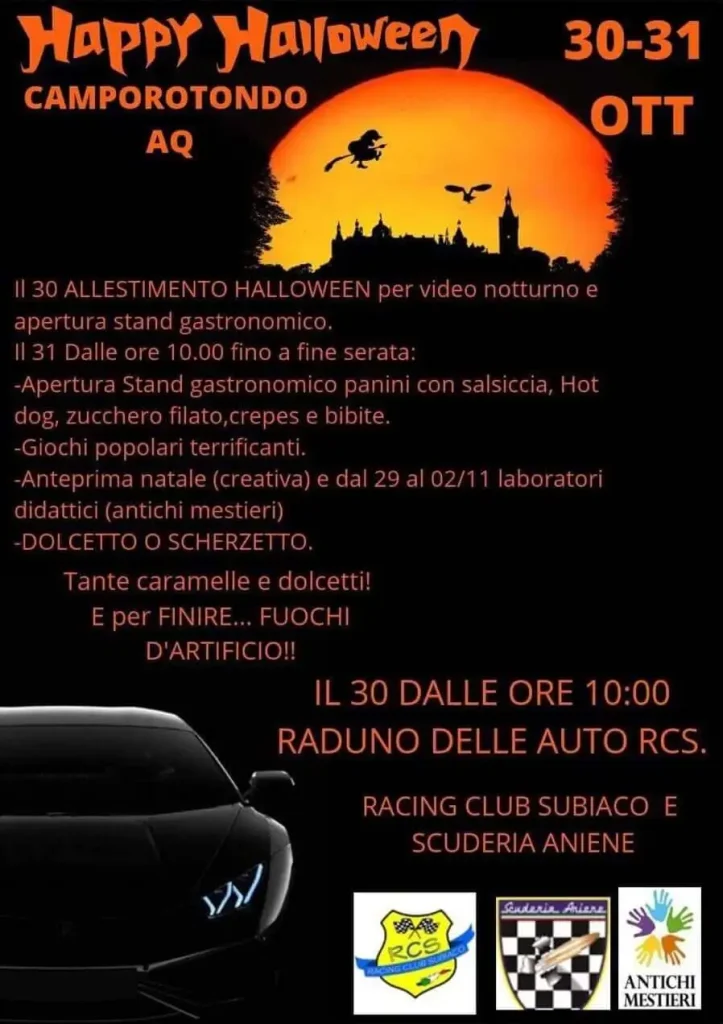 Eventi Halloween Abruzzo 2022 - Camporotondo (AQ)