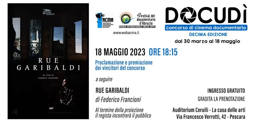 Cinema documentario docudi2023 Pescara