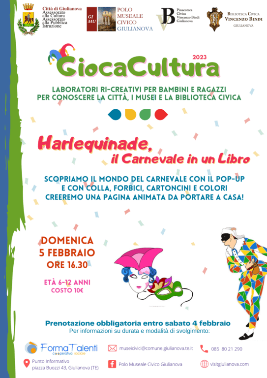 Laboratori per bambini a carnevale