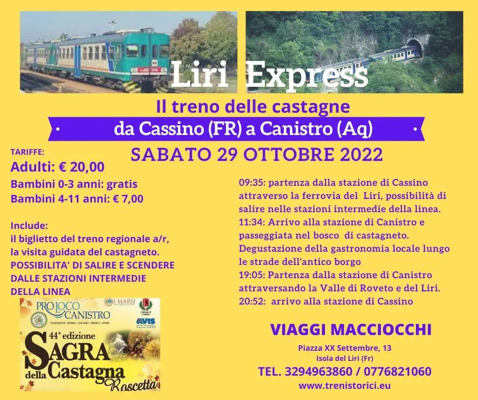 Il treno delle castagne - Liri Express